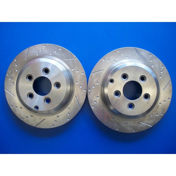 Ford BF XR6T XR8 G6E-Turbo Rear Disc Rotor Dimpled & Slotted 328MM