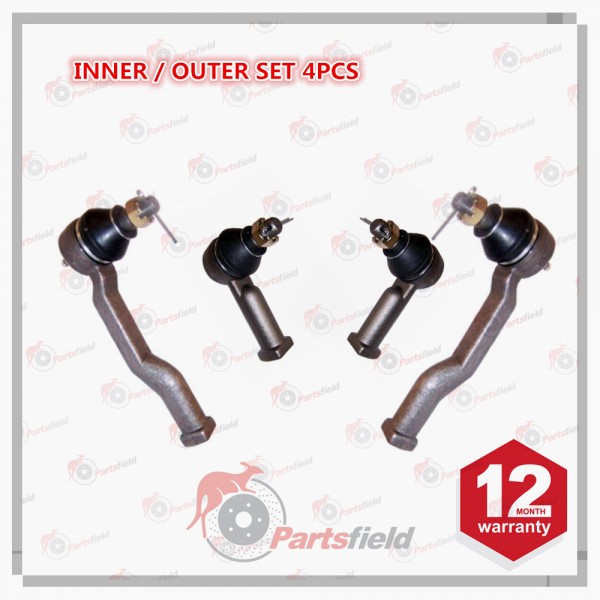 Full Set of Tie Rod End (Left & Right) for MAZDA Bravo 4WD Inner and Outer 87-06