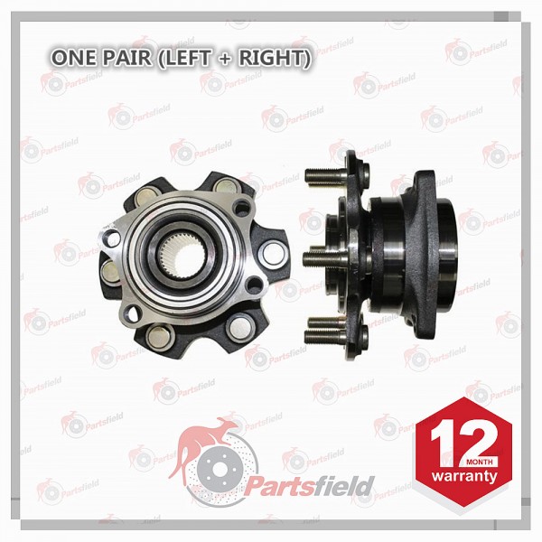 PAIR x Mitsubishi Pajero NS NT NW NX Rear Wheel Bearing Hub Assembly 14mm 06-on