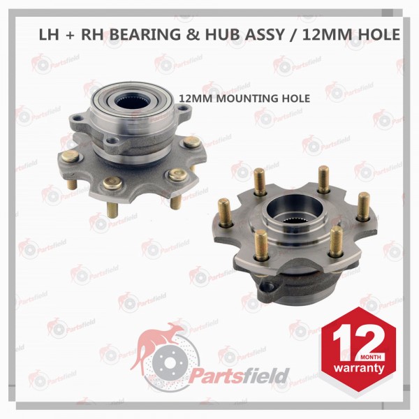 PAIR of Mitsubishi Pajero NM NP NS NT NW NX REAR Wheel Bearing Hub Assy 99-15