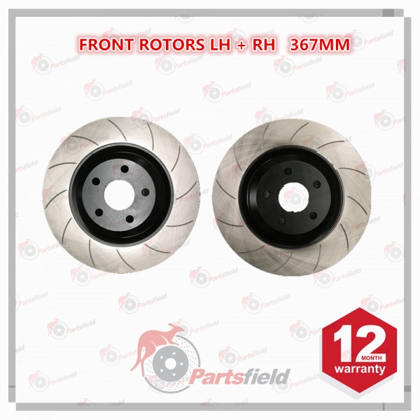 Pair x Slotted Front Disc Rotor fits HSV Clubsport Grange Maloo Senator VF 367mm