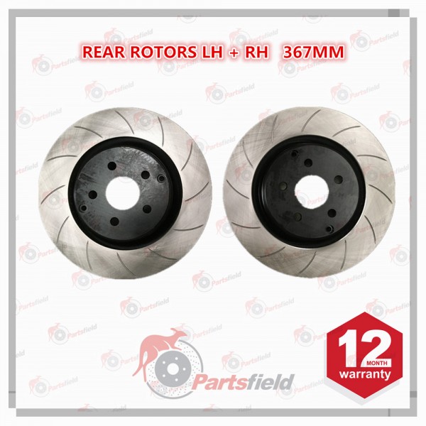 Pair x Slotted Rear Disc Rotor fits HSV Clubsport Grange Maloo Senator VF 367mm