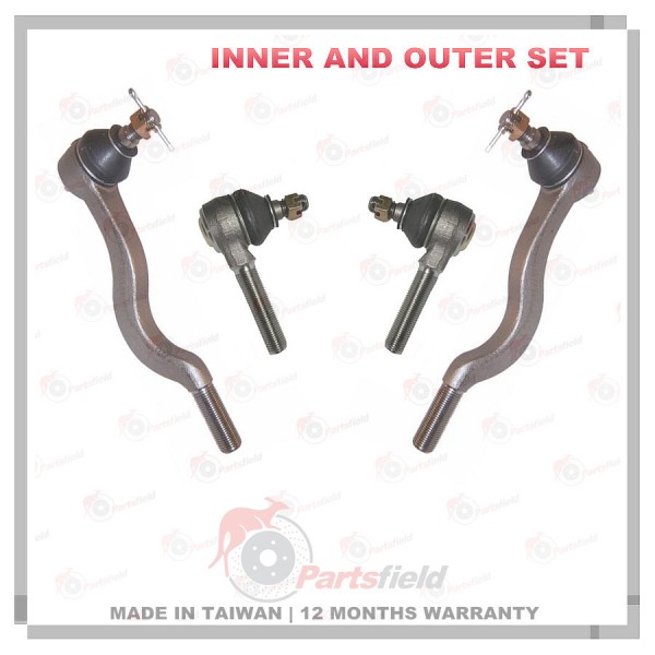 Full set Tie Rod Ends Inner & Outer MITSUBISHI Triton MK 2.4L 2.8L 2WD RWD 96-06