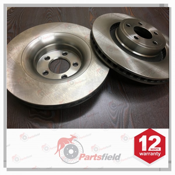 Pair x Front Disc Rotor fits Ford Mustang FM 2.3L GTDi ECOBOOST 352mm 2014-on